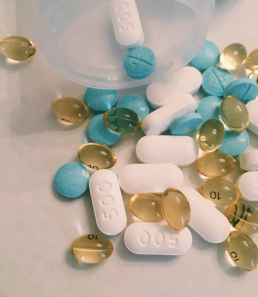 Assorted nutraceutical capsules and tablets